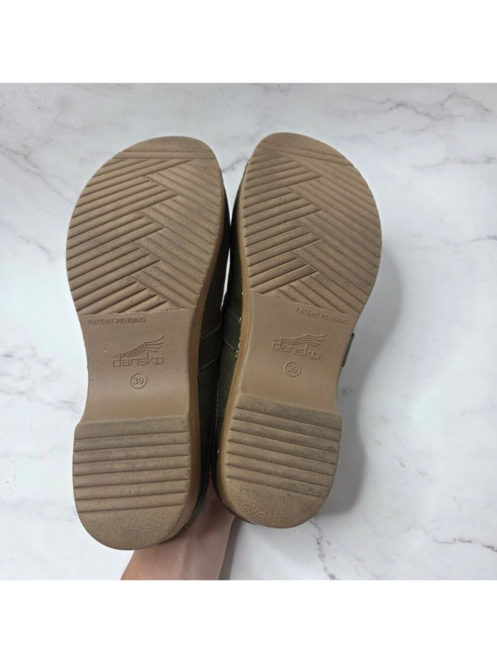 Dansko Bel Green Oiled Slip-On Mules Leather Clogs Sandals Women's 9 (39) - Picture 6 of 8